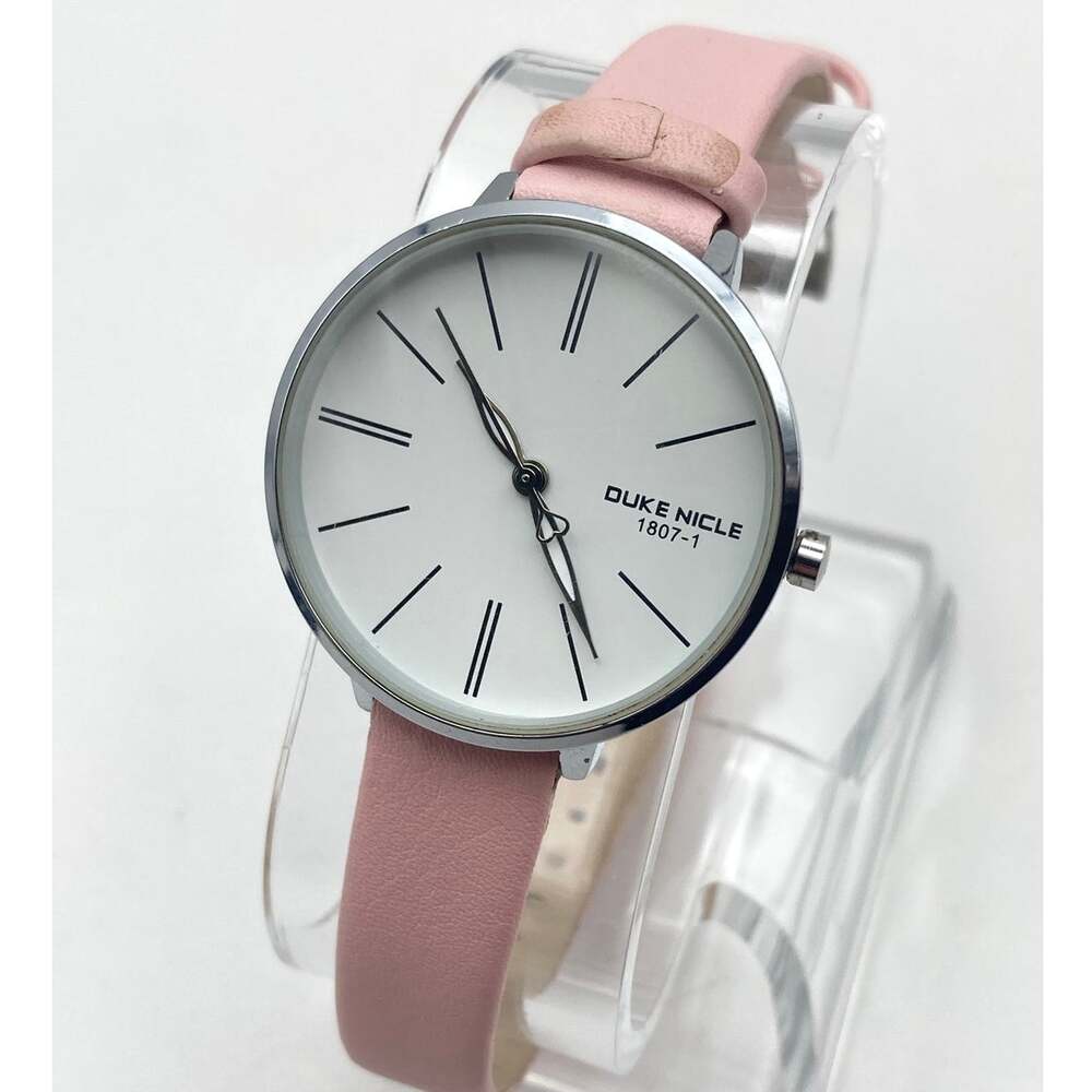 Duke Nicle Women's Minimalist Watch 32mm - New Battery - Adjustable Leather WR